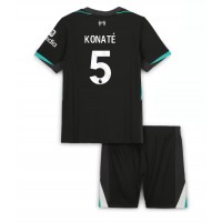 Liverpool Ibrahima Konate #5 Fußballbekleidung Auswärtstrikot Kinder 2024-25 Kurzarm (+ kurze hosen)